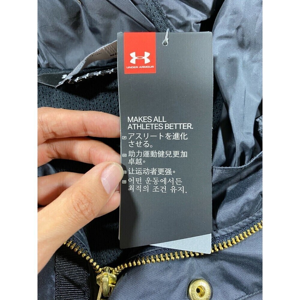Under Armour UA Sportstyle Elite Parka Black 1306449 001 NWT Men's Size Medium - Picture 9 of 12